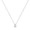Carica l'immagine nel visualizzatore della galleria, Collana Punto Luce Claire Oro Bianco Cubic Zirconia