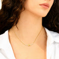 Carica l'immagine nel visualizzatore della galleria, Collana Nodo d'Amore in Ottone Dorato con Zirconi