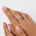 Carica l'immagine nel visualizzatore della galleria, Anello Lady Regolabile con Morganite Taglio Radiant