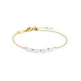 Carica l'immagine nel visualizzatore della galleria, Bracciale catena cross con perle ovali