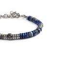 Carica l'immagine nel visualizzatore della galleria, Bracciale catena dischetti in pietra e acciaio