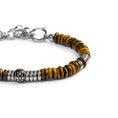 Carica l'immagine nel visualizzatore della galleria, Bracciale catena dischetti in pietra e acciaio