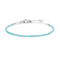 Carica l'immagine nel visualizzatore della galleria, Bracciale con perline a tubo turchesi ed ematite