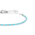 Carica l'immagine nel visualizzatore della galleria, Bracciale con perline a tubo turchesi ed ematite