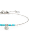 Carica l'immagine nel visualizzatore della galleria, Bracciale conchiglia pendente con perla e perline a tubo turchesi