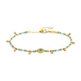 Carica l'immagine nel visualizzatore della galleria, Bracciale elementi di ematite sfacetttata con occhio centrale