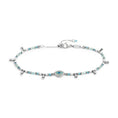 Carica l'immagine nel visualizzatore della galleria, Bracciale elementi di ematite sfacetttata con occhio centrale
