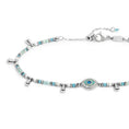 Carica l'immagine nel visualizzatore della galleria, Bracciale elementi di ematite sfacetttata con occhio centrale