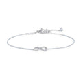 Carica l'immagine nel visualizzatore della galleria, Bracciale infinito con zirconi bianchi