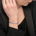 Carica l'immagine nel visualizzatore della galleria, Bracciale tennis zirconi baguette catena snake squadrata