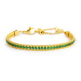 Carica l'immagine nel visualizzatore della galleria, Bracciale tennis zirconi baguette catena snake squadrata