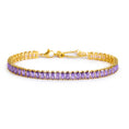 Carica l'immagine nel visualizzatore della galleria, Bracciale tennis zirconi baguette