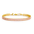 Carica l'immagine nel visualizzatore della galleria, Bracciale tennis zirconi baguette