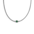 Carica l'immagine nel visualizzatore della galleria, Collana catena snake con sfera centrale
