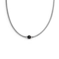 Carica l'immagine nel visualizzatore della galleria, Collana catena snake con sfera centrale