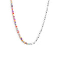 Carica l'immagine nel visualizzatore della galleria, Collana con perline colorate e catena a maglia larga