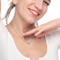 Carica l'immagine nel visualizzatore della galleria, Collana conchiglia pendente con perla e perline a tubo turchesi