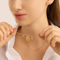 Carica l'immagine nel visualizzatore della galleria, ORECCHINI LOBO BON TON ORO GIALLO CUBIC ZIRCONIA

