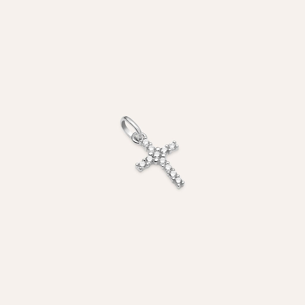 Pendente Holy Oro Bianco Cubic Zirconia