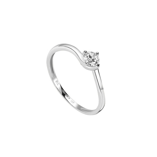 Anello Solitario Claire Oro Bianco Cubic Zirconia