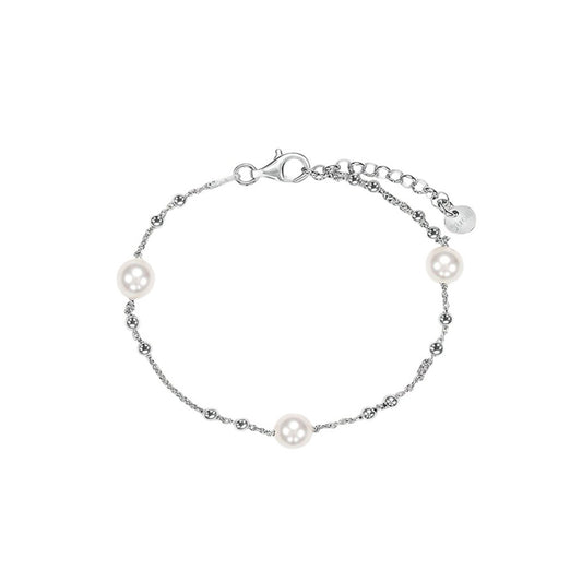 Bracciale Silver Pearls Argento Rodiato Perla sintetica