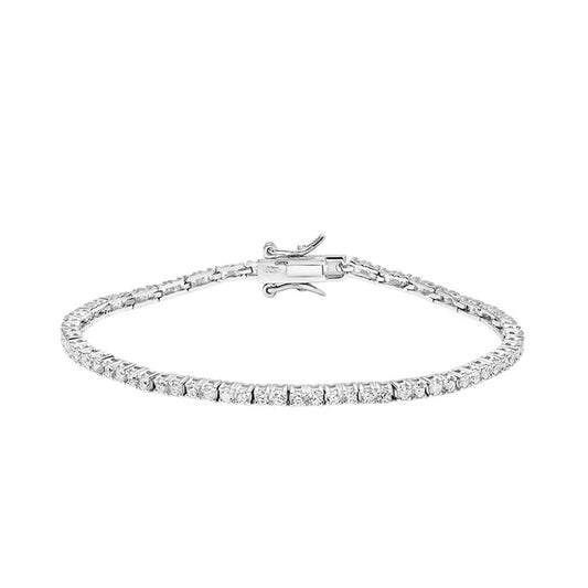 Bracciale Tennis Silver Elegance Argento Rodiato Cubic Zirconia