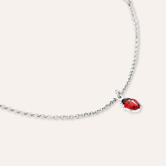 BRACCIALE COCCINELLA SILVER BABY ARGENTO RODIATO