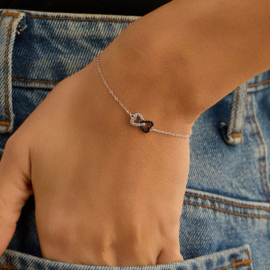 BRACCIALE SILVER SHINE ARGENTO RODIATO CUBIC ZIRCONIA