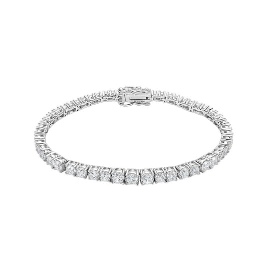 BRACCIALE TENNIS SILVER ELEGANCE ARGENTO RODIATO CUBIC ZIRCONIA