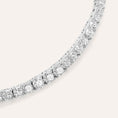 Carica l'immagine nel visualizzatore della galleria, BRACCIALE TENNIS SILVER ELEGANCE ARGENTO RODIATO CUBIC ZIRCONIA
