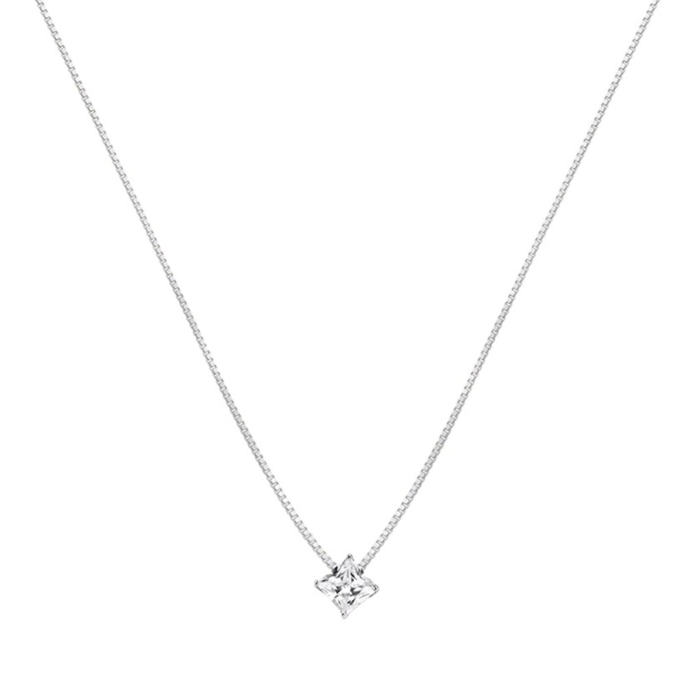 COLLANA PUNTO LUCE SILVER RAINBOW ARGENTO ROSA CUBIC ZIRCONIA