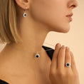 Carica l'immagine nel visualizzatore della galleria, COLLANA FIORE SILVER ELEGANCE ARGENTO RODIATO CUBIC ZIRCONIA
