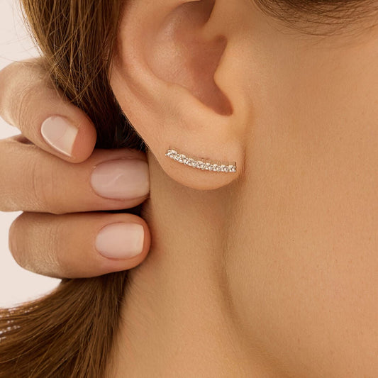 ORECCHINI LOBO SILVER ELEGANCE ARGENTO RODIATO CUBIC ZIRCONIA