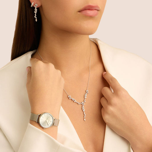 COLLANA SILVER ELEGANCE ARGENTO RODIATO CUBIC ZIRCONIA