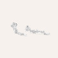 Carica l'immagine nel visualizzatore della galleria, ORECCHINI PENDENTI SILVER ELEGANCE ARGENTO RODIATO CUBIC ZIRCONIA

