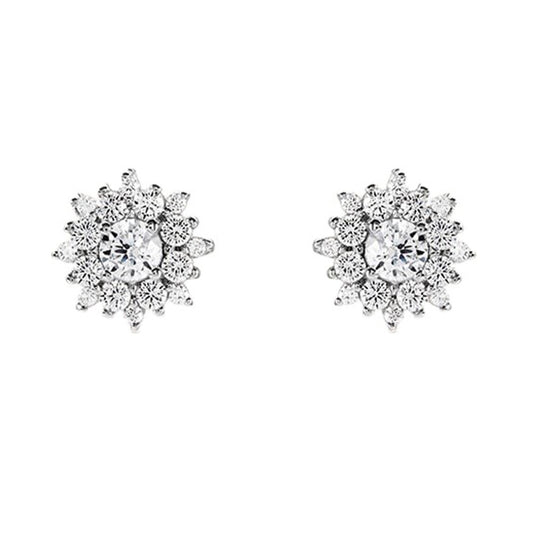 Orecchini Lobo Silver Elegance Argento Cubic Zirconia