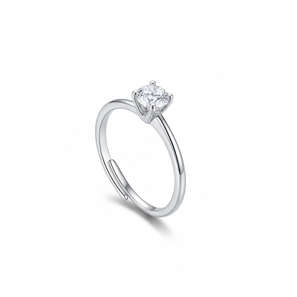 ANELLO RODIATO CRYSTAL MIS.12/5