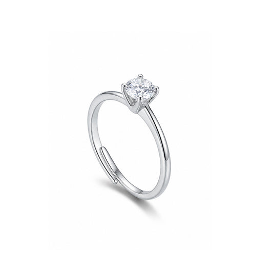 ANELLO RODIATO CRYSTAL MIS.12/5