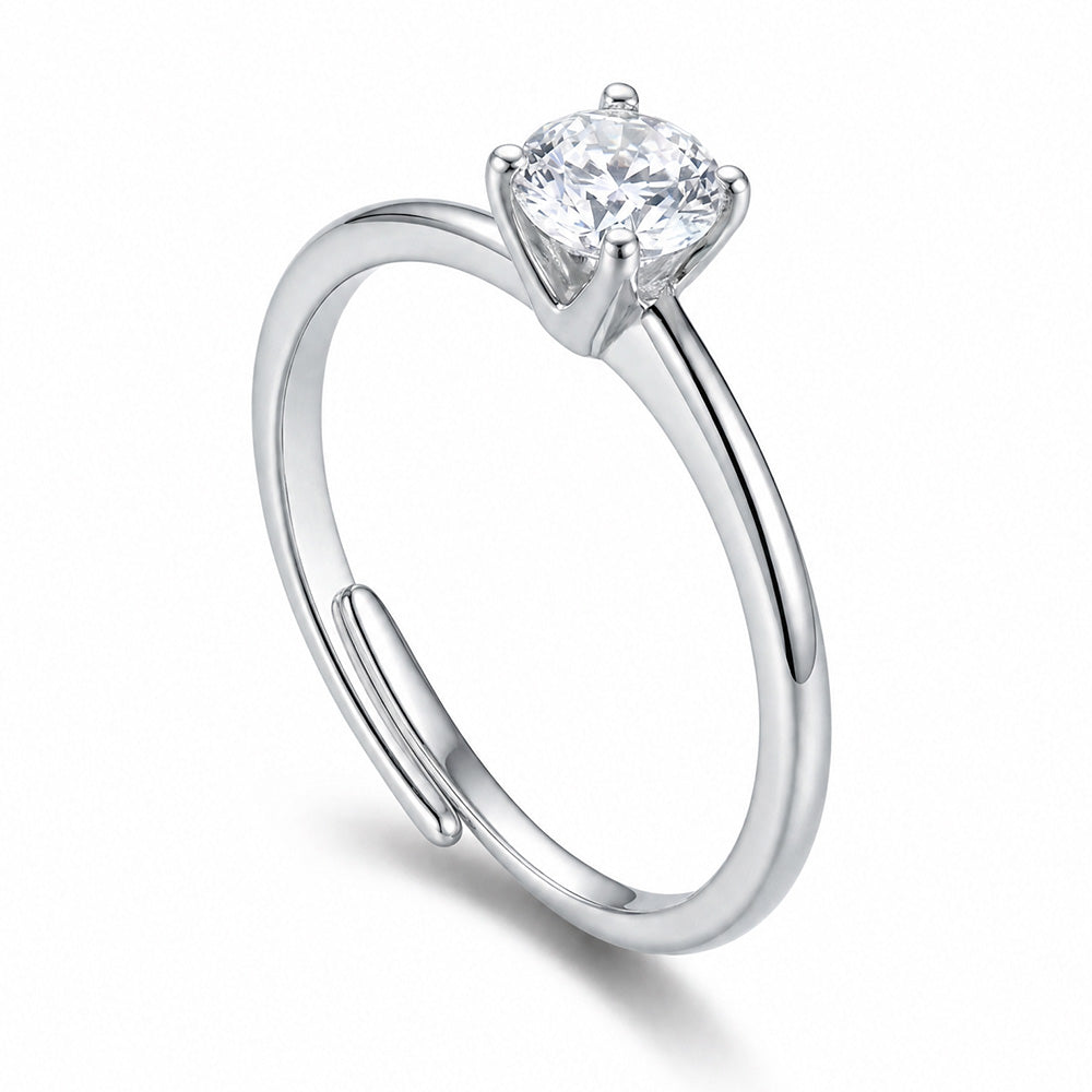 ANELLO RODIATO CRYSTAL MIS.12/5