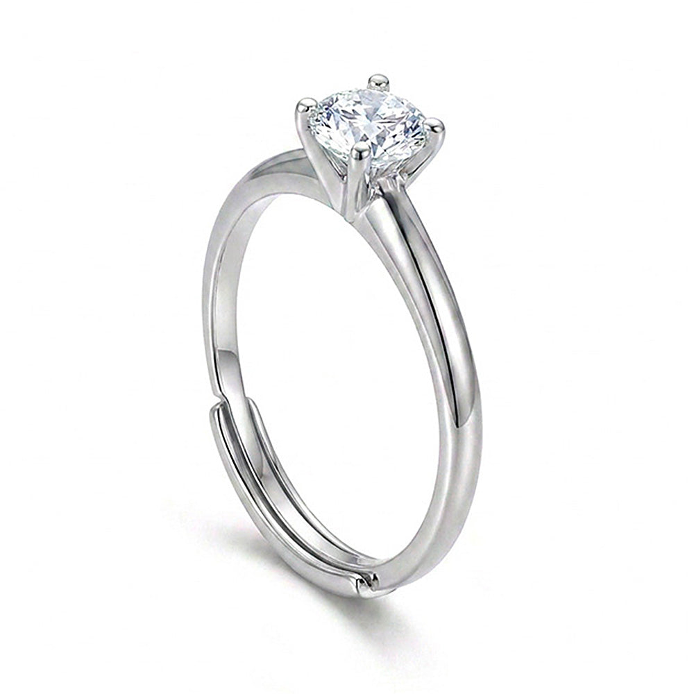 ANELLO RODIATO CRYSTAL MIS.14/5