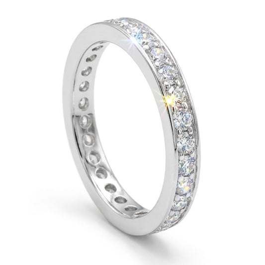 ANELLO RODIATO CRYSTAL MIS.12/5