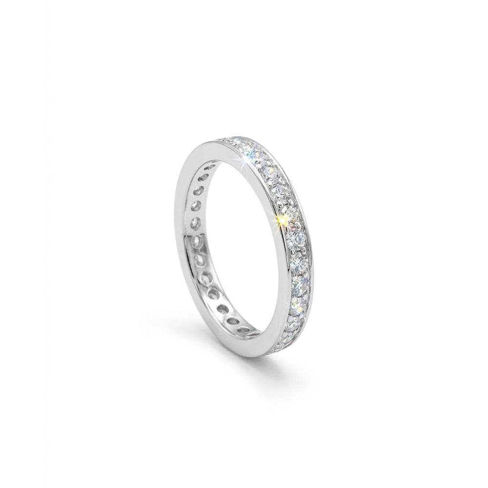 ANELLO RODIATO CRYSTAL MIS.12/5