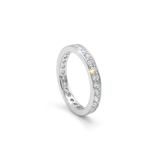 ANELLO RODIATO CRYSTAL MIS.12/5