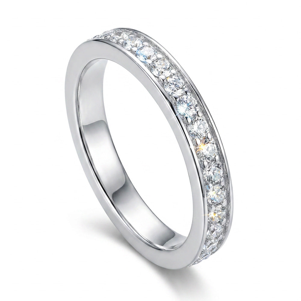 ANELLO RODIATO CRYSTAL MIS.16/5