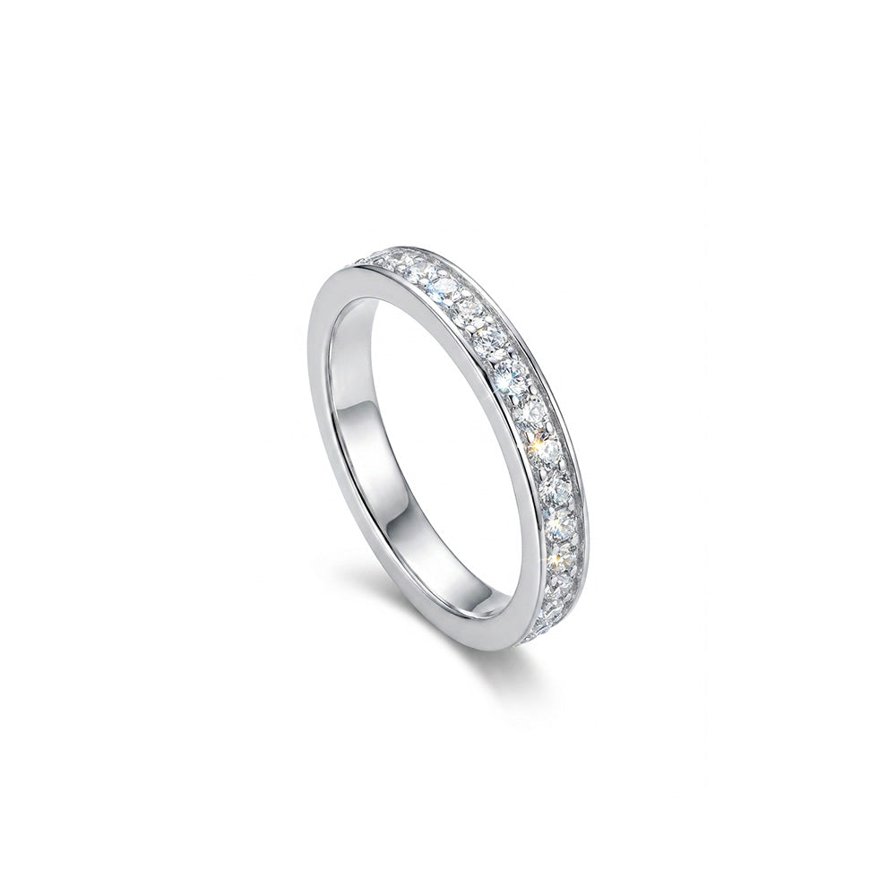 ANELLO RODIATO CRYSTAL MIS.16/5