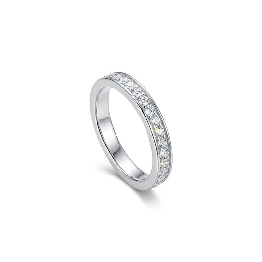 ANELLO RODIATO CRYSTAL MIS.16/5