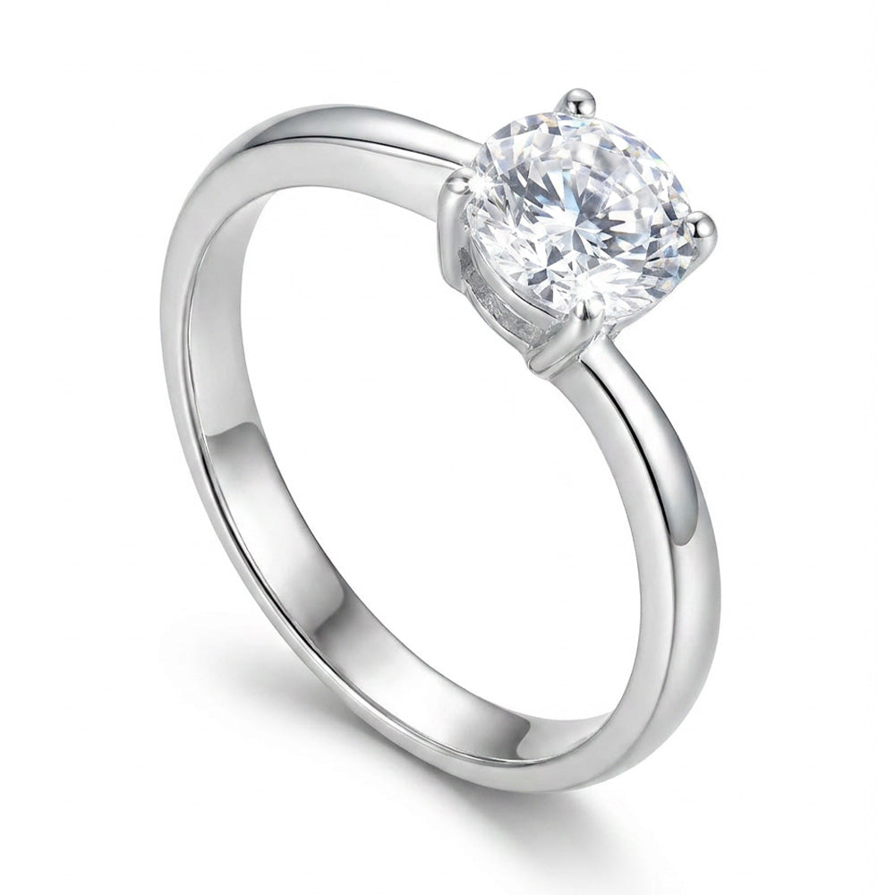 ANELLO RODIATO CRYSTAL MIS.12/5