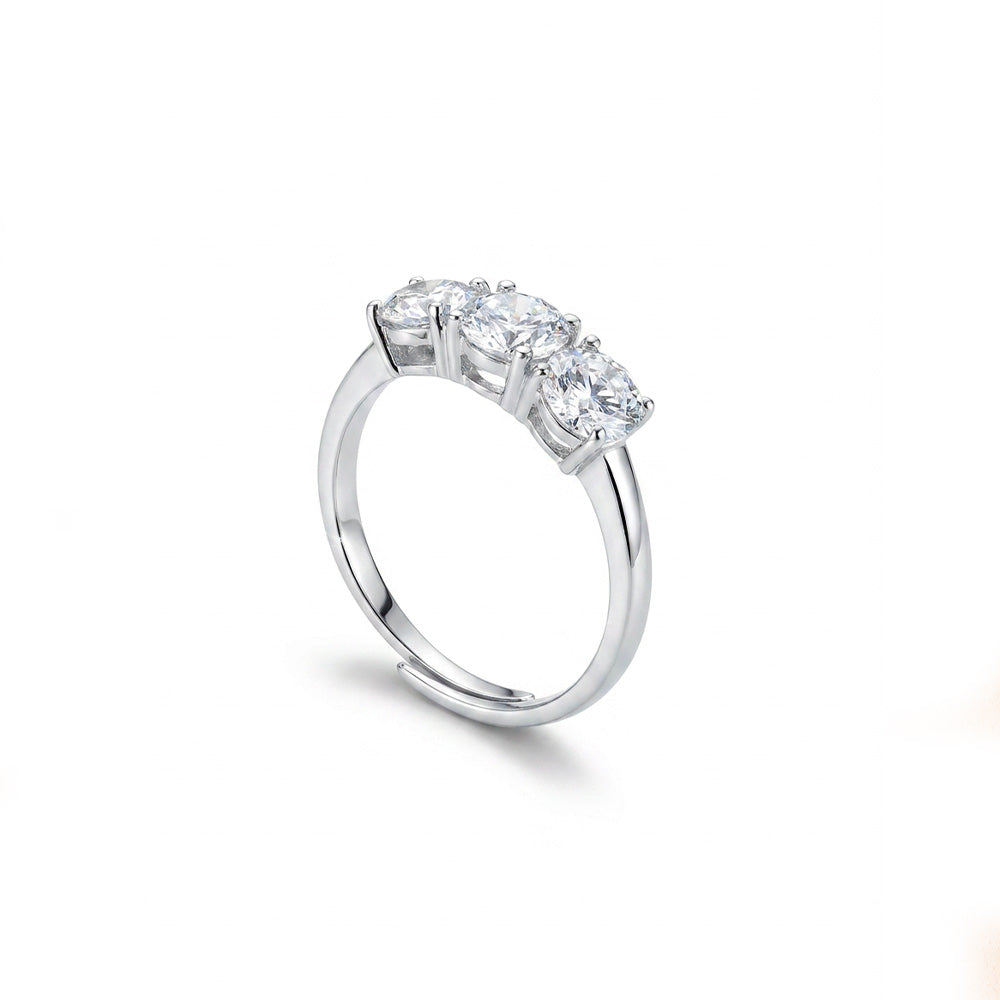 ANELLO RODIATO CRYSTAL MIS.16/5