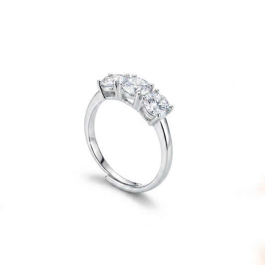 ANELLO RODIATO CRYSTAL MIS.16/5