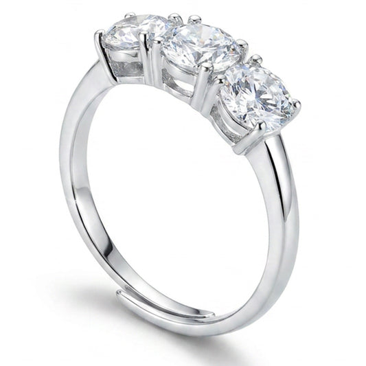 ANELLO RODIATO CRYSTAL MIS.16/5